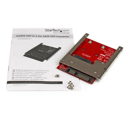 StarTech.com mSATA SSD to 2.5in SATA Adapter Converter - TAA Hub