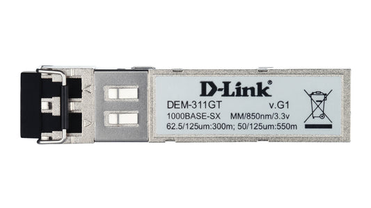 D-Link 1-port Mini-GBIC SFP to 1000BaseSX, 550m for all Networking