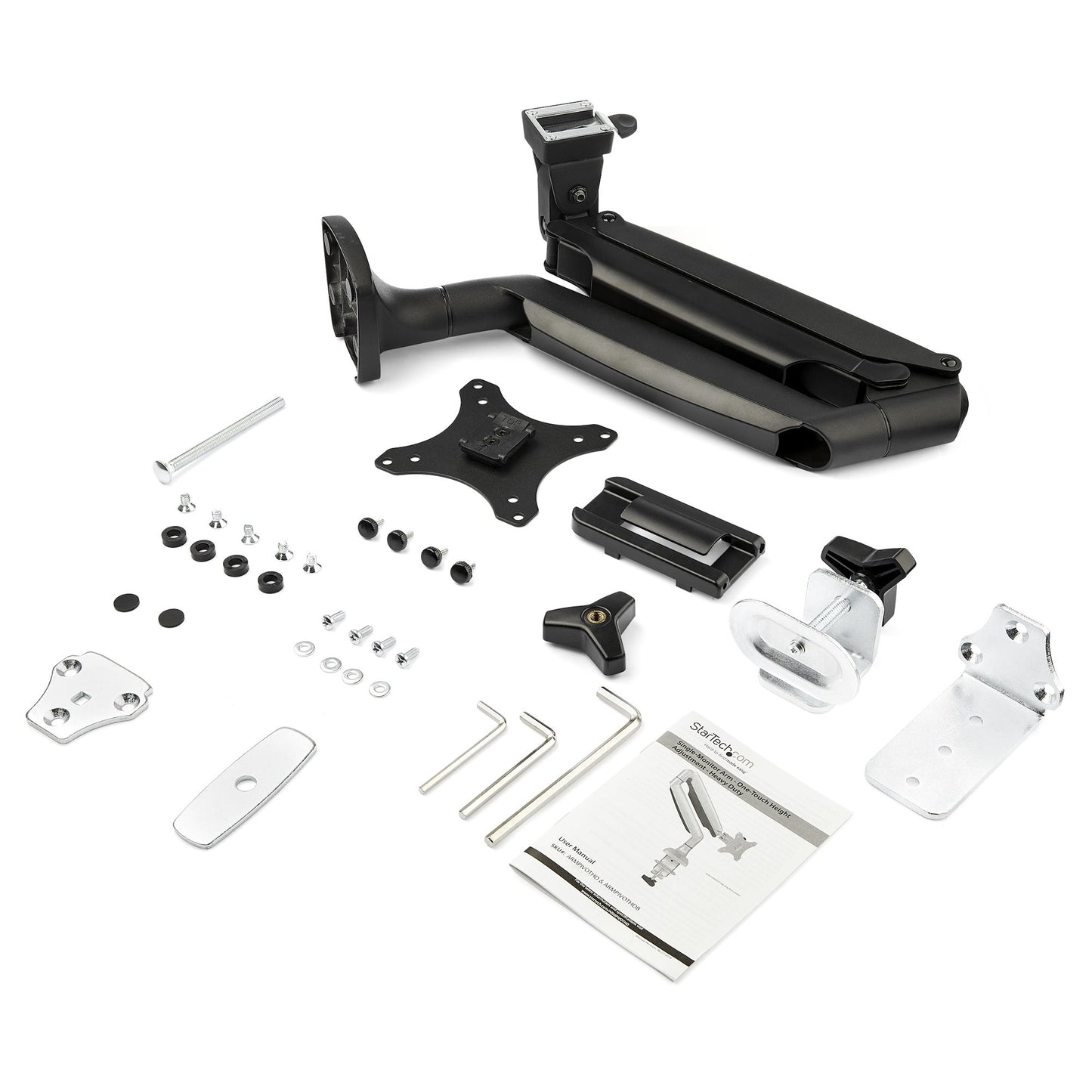 StarTech.com Desk Mount Monitor Arm - Heavy Duty Ergonomic VESA Monitor Arm - Single