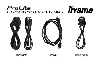 iiyama LH5065UHSB-B1AG Signage Display Digital signage flat panel 49.5" 4K UHD VA Monitor