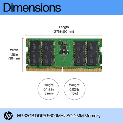 HP 32GB DDR5 5600MT/s SO-DIMM Laptop RAM