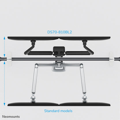 Neomounts DS70-810BL2 Monitor arm 17-32" - gas spring - space saving - 180°-stop