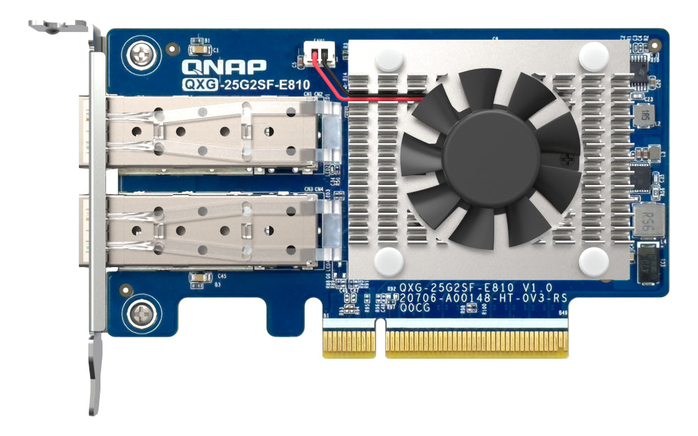 QNAP QXG-25G2SF-E810 network card Internal Fiber 25000 Mbit/s Network Adapter