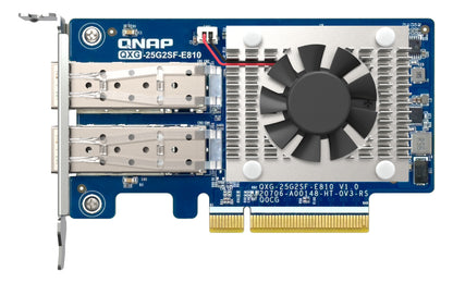 QNAP QXG-25G2SF-E810 network card Internal Fiber 25000 Mbit/s Network Adapter