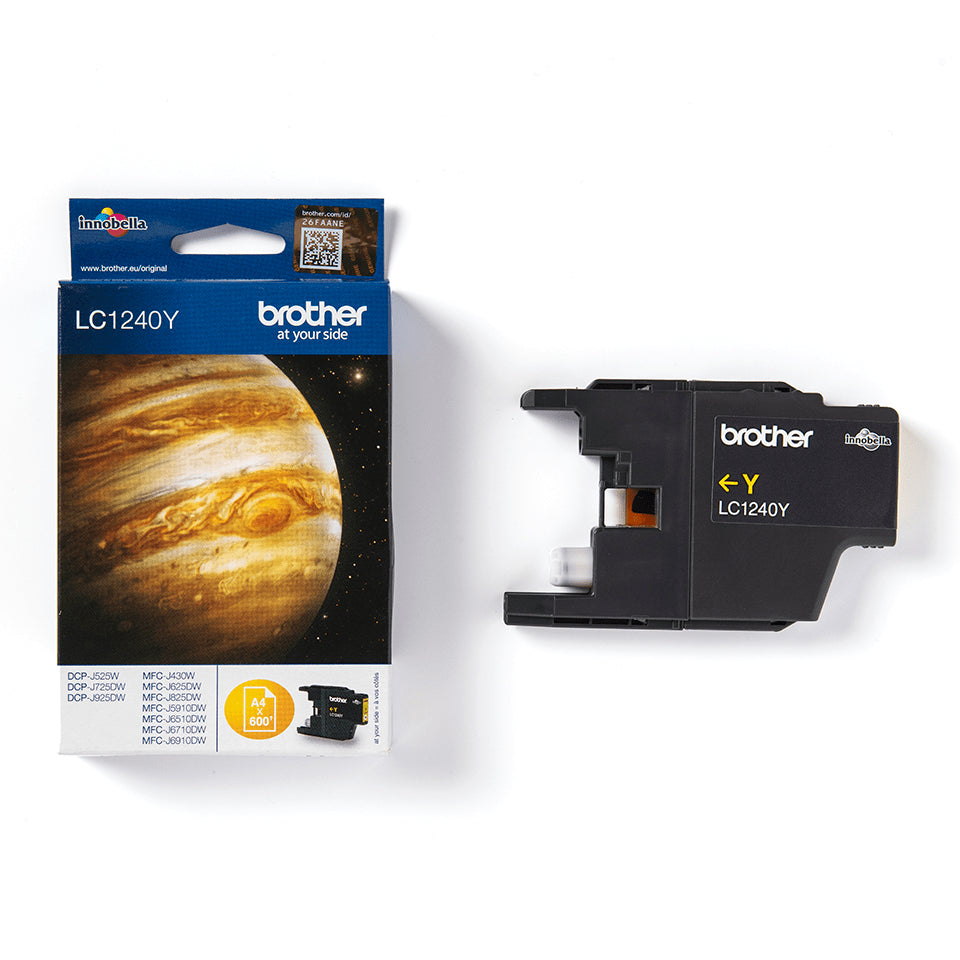 Brother LC-1240Y Yellow Ink Cartridge (600 pages)