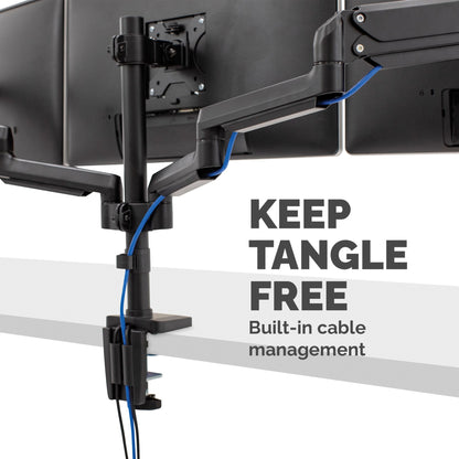 Fellowes Platinum Series Triple Monitor Arm - Monitor Mount for Three 7KG 27 Inch