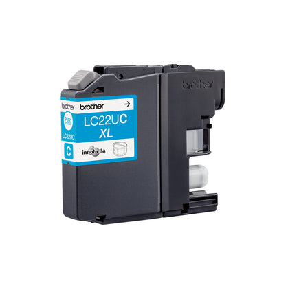 Brother LC-22UC Cyan Ink Cartridge (1.2K pages, Brother DCP-J 785)