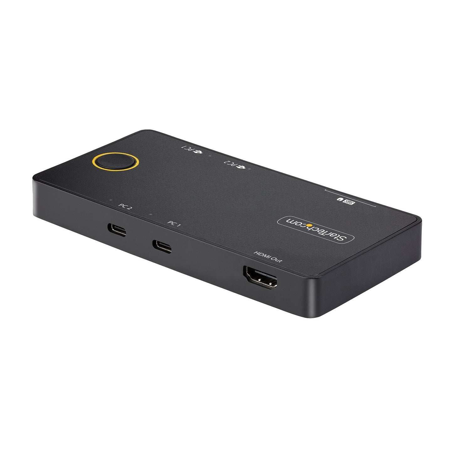 StarTech.com 2-Port USB-C KVM Switch, Single-4K 60Hz HDMI Monitor, Dual-100W Power