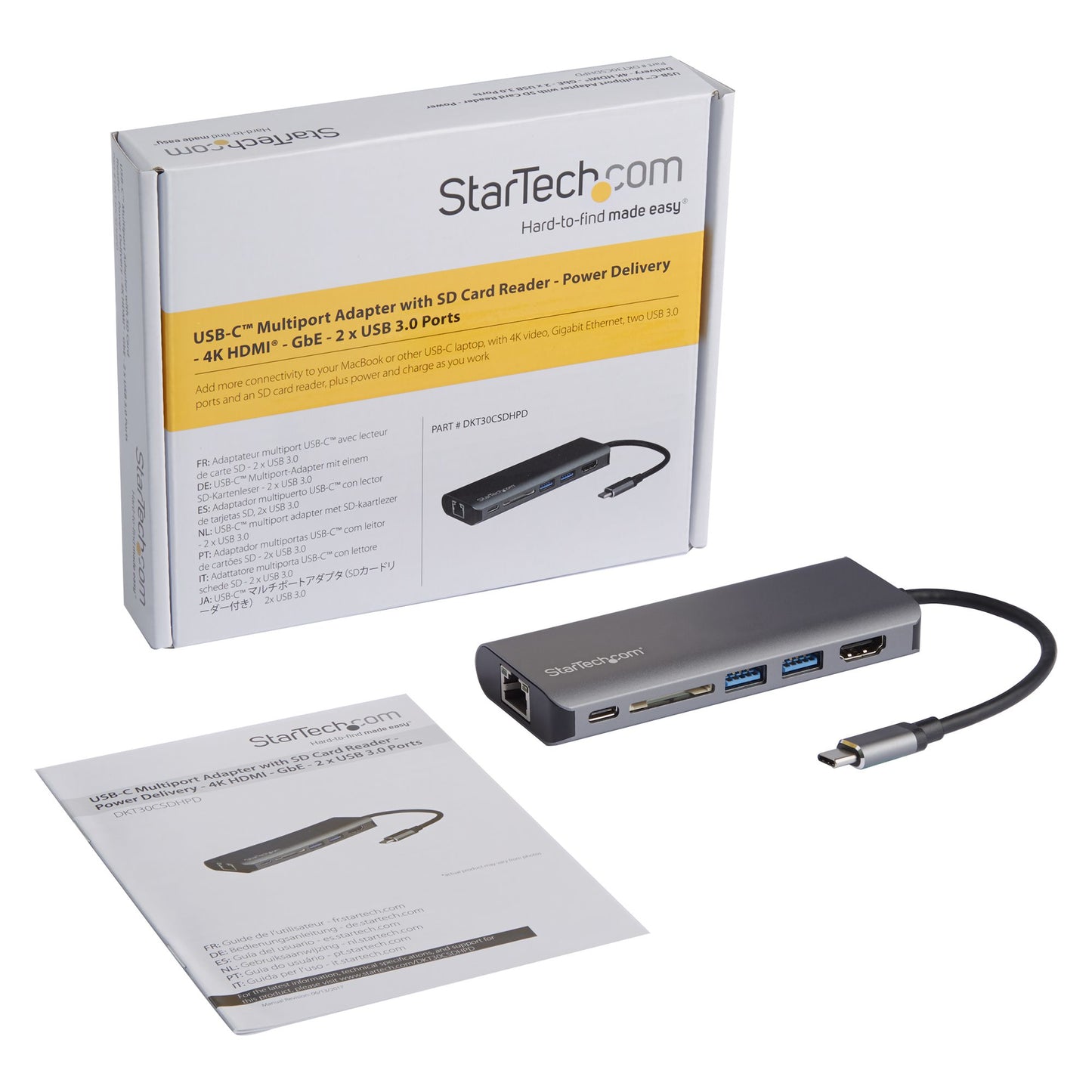 StarTech.com Multiport Adapter Thunderbolt 3 Docking Station 60W