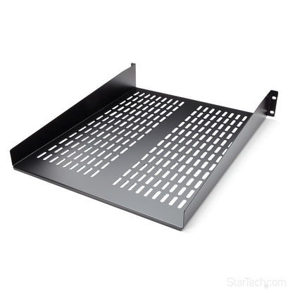 StarTech.com 2U Server Rack Shelf - Universal Vented Rack Mount Cantilever Tray for (HELF22V)