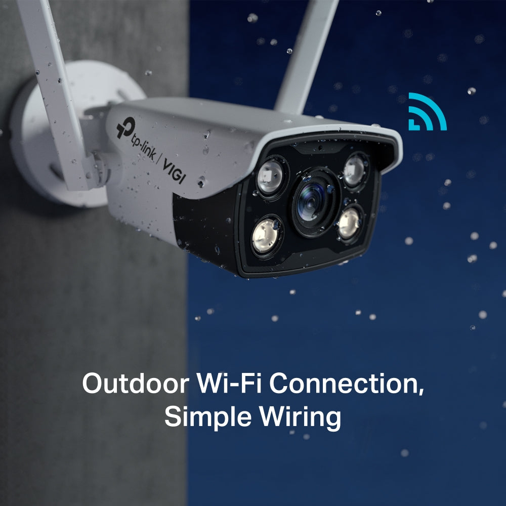 TP-LINK VIGI 4MP Outdoor Full-Color Wi-Fi Bullet Network Camera
