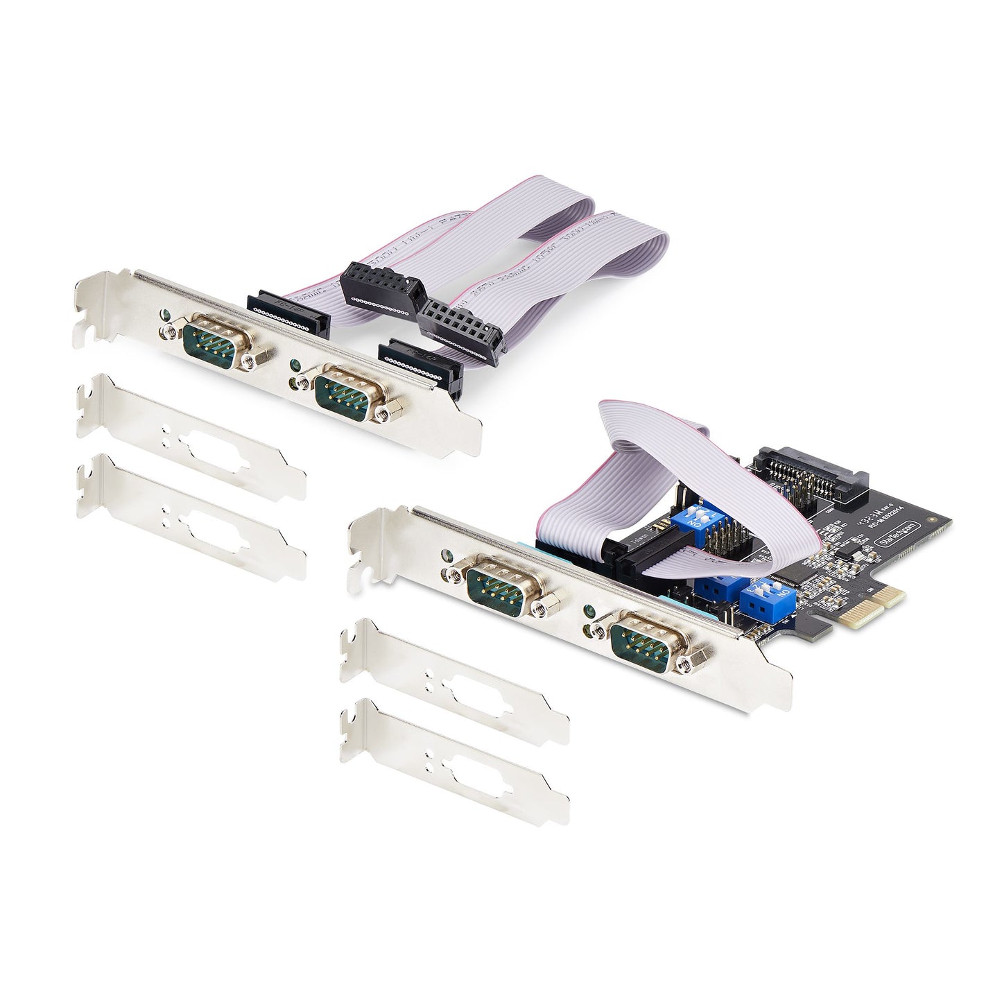 StarTech.com 4-Port Serial PCIe Card, Quad-Port PCI Express to RS232/RS422/RS485 Hub
