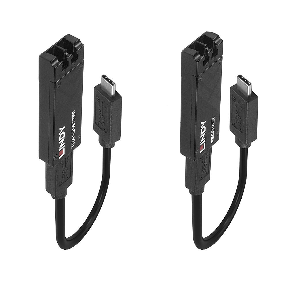 Lindy 100m Fibre Optic USB 3.2 Type C Extender Hub