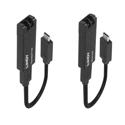Lindy 100m Fibre Optic USB 3.2 Type C Extender Hub