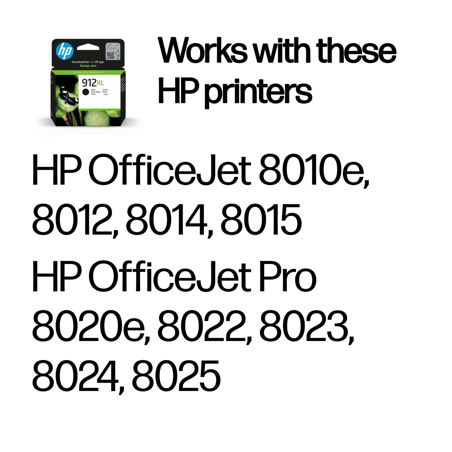 HP 3YL84AE/912XL Black Ink Cartridge (825 pages)