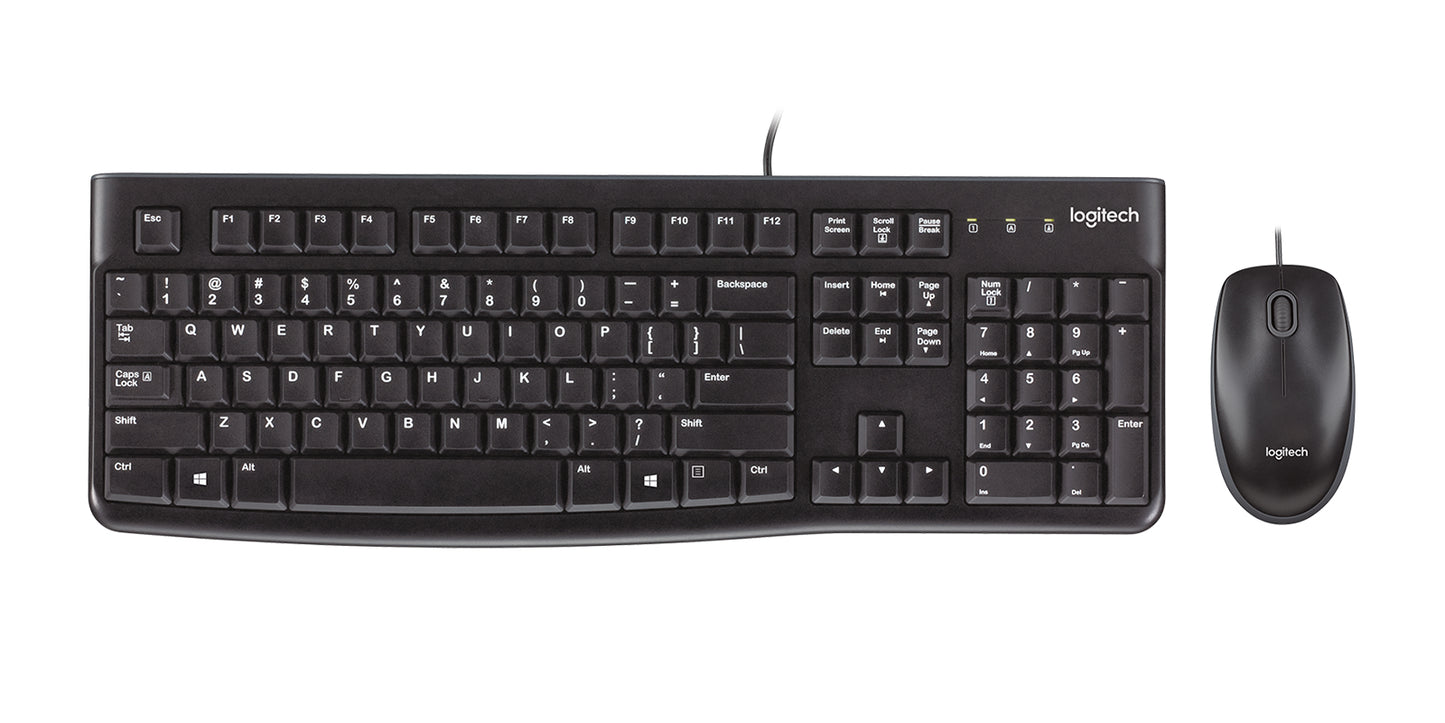 Logitech MK120 Wired Keyboard & Mouse Combo UK