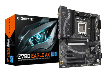 Gigabyte Z790 EAGLE AX Motherboard - Supports Intel Core 14th Gen CPUs, 12+1+１Phases