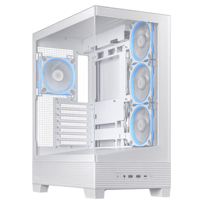 ASUS A31 Plus TG ARGB WHITE Midi Tower PC Case