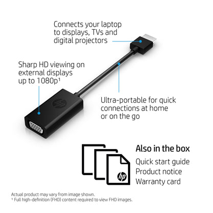 HP HDMI to VGA Adapter Cable