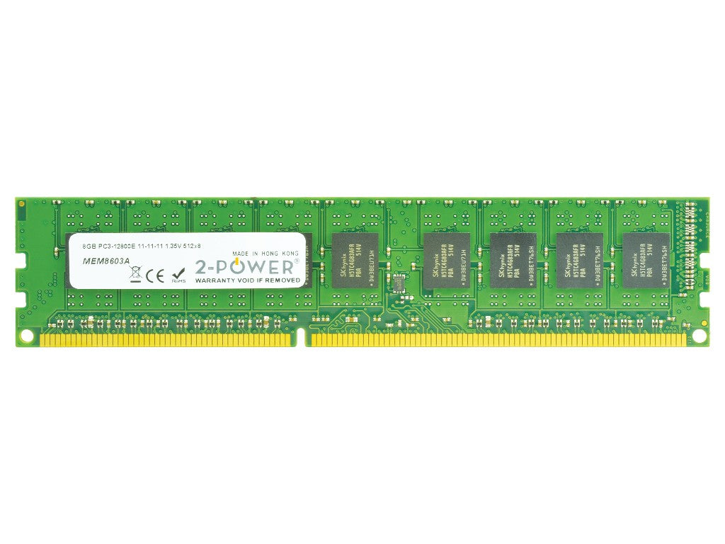 2-Power 8GB 1600MT/s ECC Server RAM (E316E8G)