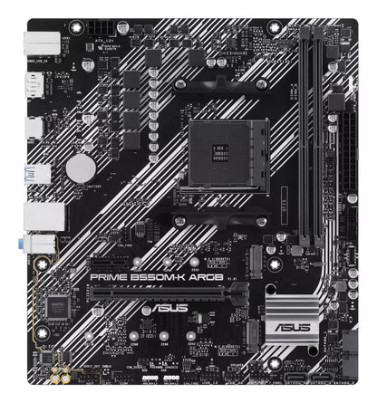 ASUS PRIME B550M-K ARGB AMD B550 Socket AM4 micro ATX Motherboard