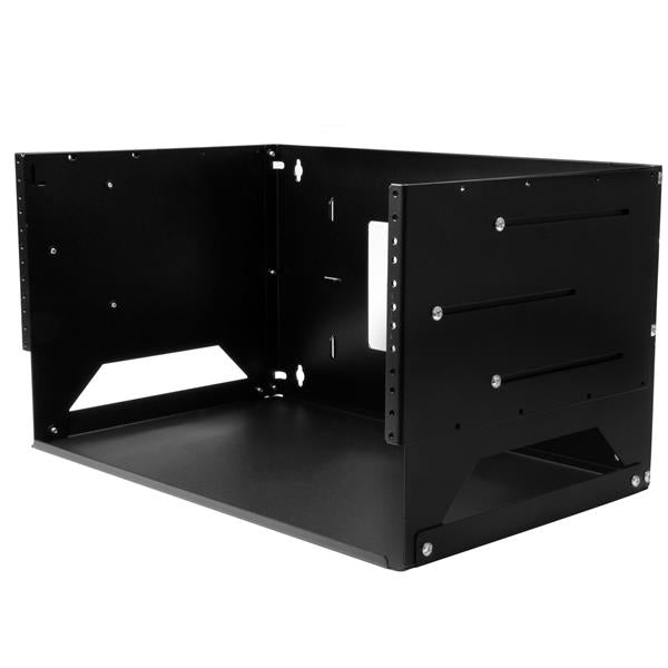 StarTech.com 2-Post 4U Open Frame Wall Mount Network Rack with Built-in Shelf, Wall