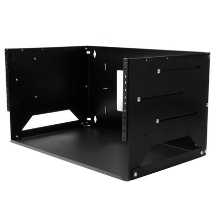 StarTech.com 2-Post 4U Open Frame Wall Mount Network Rack with Built-in Shelf, Wall