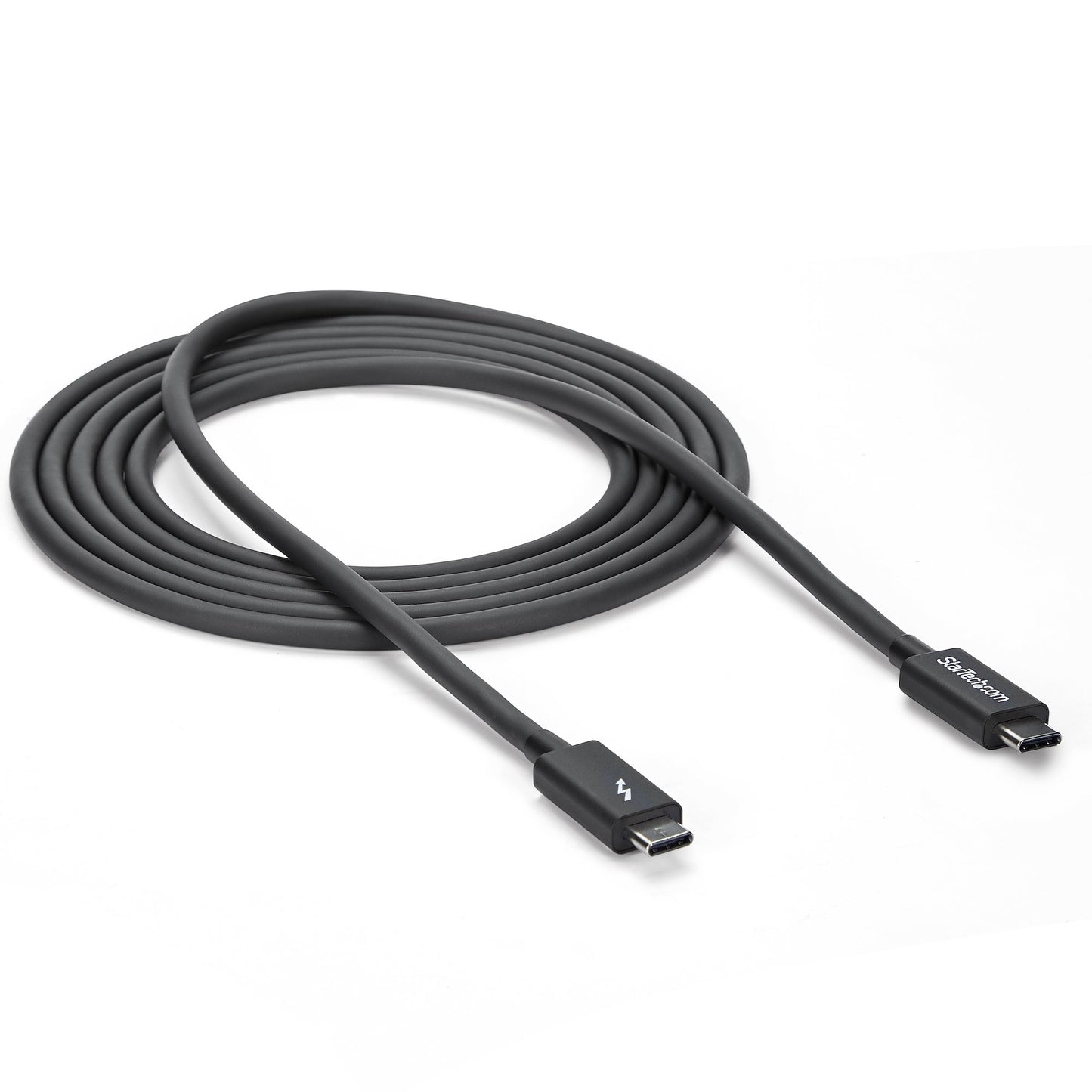 StarTech.com 2m (6.6ft) Thunderbolt 3 Cable, 20Gbps, 100W PD, 4K, Thunderbolt