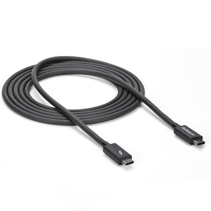StarTech.com 2m (6.6ft) Thunderbolt 3 Cable, 20Gbps, 100W PD, 4K, Thunderbolt