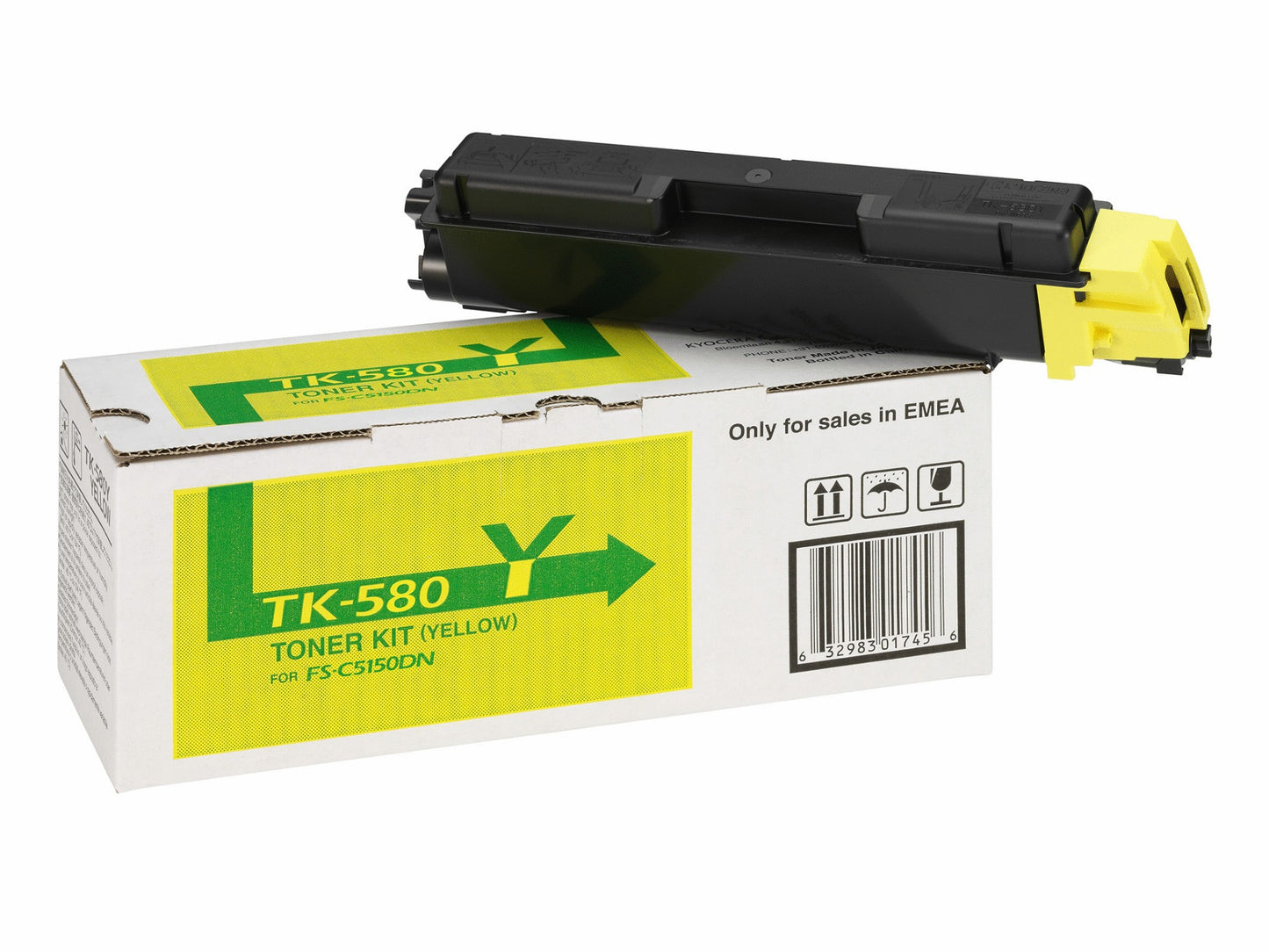KYOCERA 1T02KTANL0/TK-580Y Yellow Toner Cartridge (2.8K pages, Kyocera FS-C 5150)