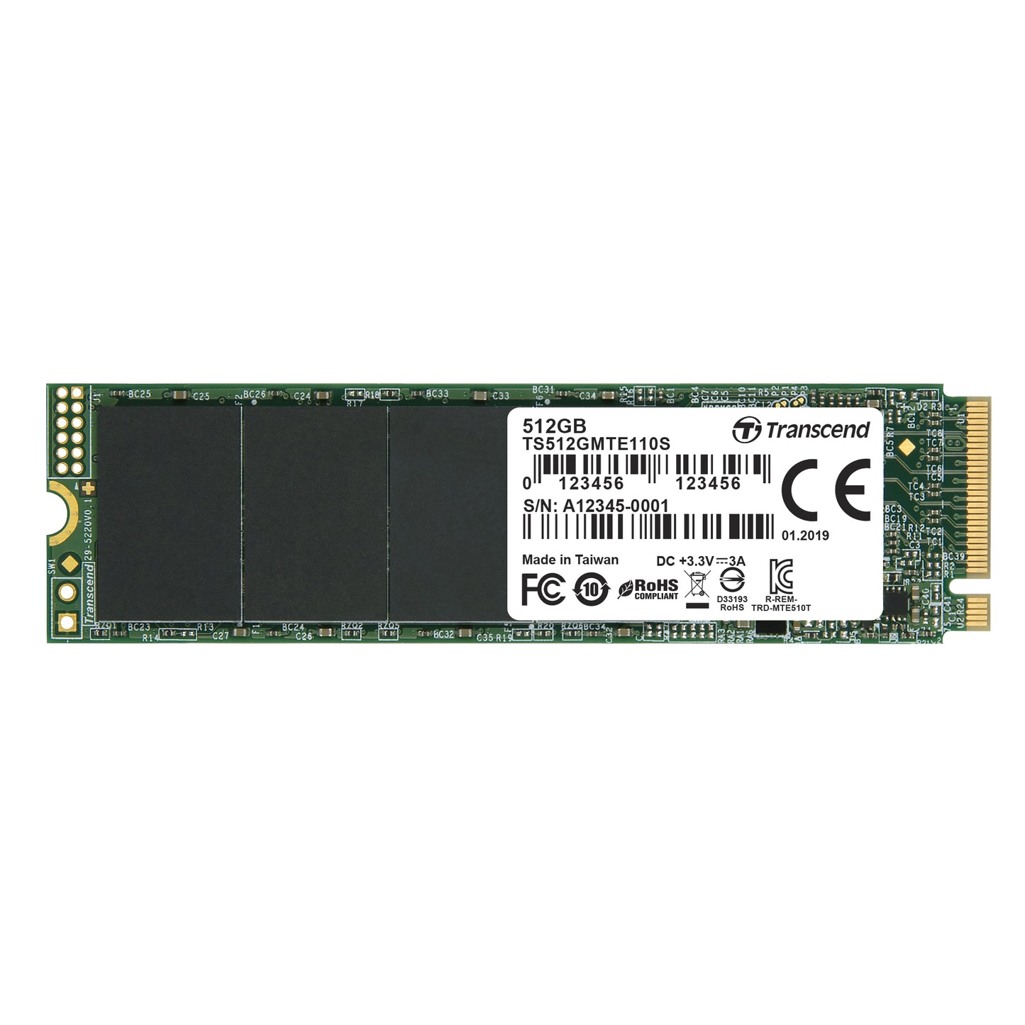 Transcend TS512GMTE110S M.2 NVMe PCIe SSD