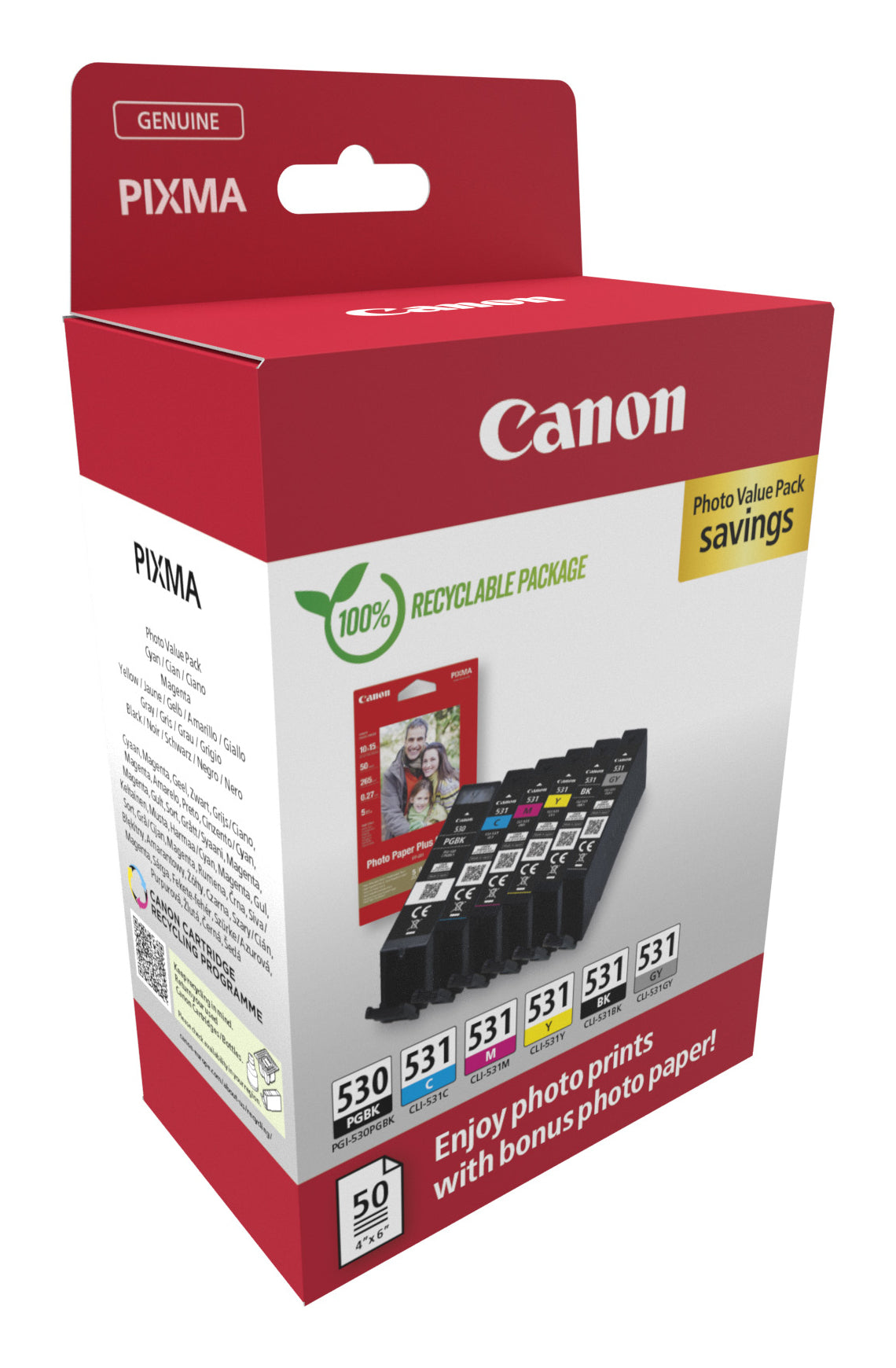 Canon 6117C004/PGI-530/CLI531 Ink Cartridge (Canon Pixma TS 8750)