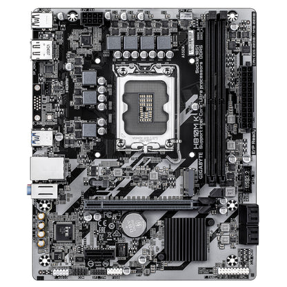 Gigabyte H810M K Motherboard - Intel Core Ultra (Series 2) CPUs, 3+1+2 Phases VRM