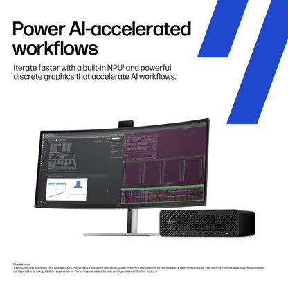 HP Z2 Core Ultra 7 265 32GB 1TB SSD NVIDIA RTX Pro 2000 Blackwell SFF Desktop PC