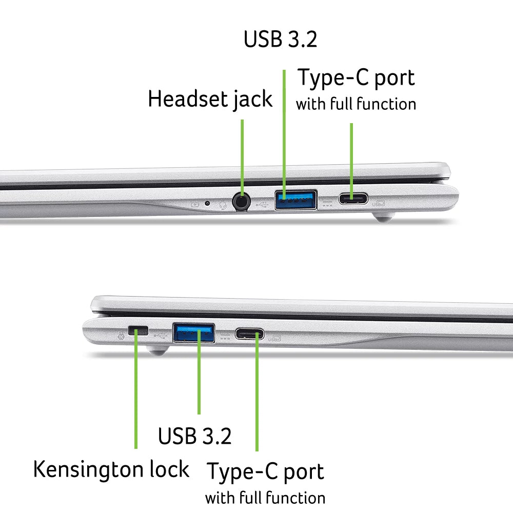 Acer Chromebook 315 CB315-8H-83HD 15.6" MediaTek Kompanio 540 4GB 64GB eMMC SSD Laptop