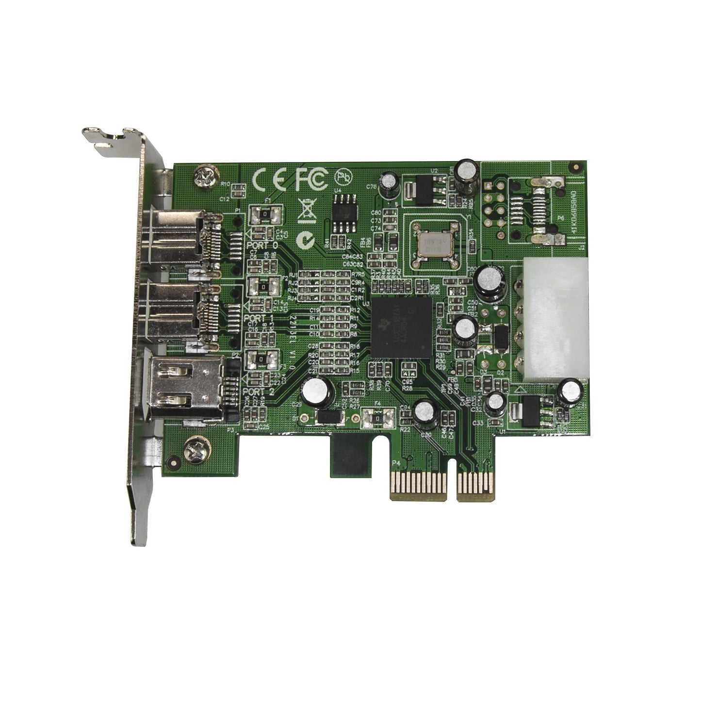 StarTech.com 3 Port 2b 1a Low Profile 1394 PCI Express FireWire Card Adapter Hub