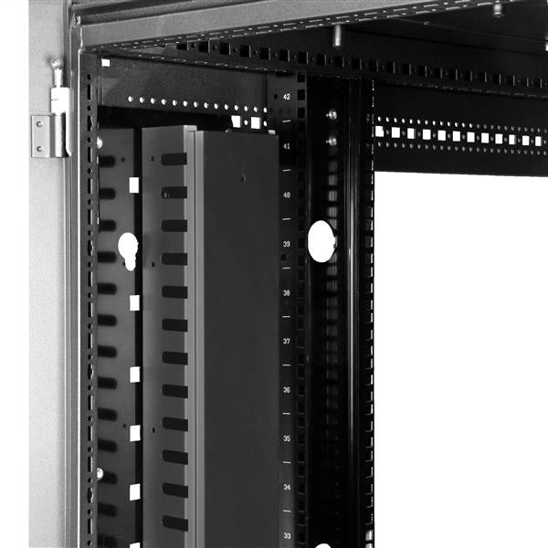 StarTech.com Vertical Cable Organizer with Finger Ducts - 20U - 3 ft. Rack