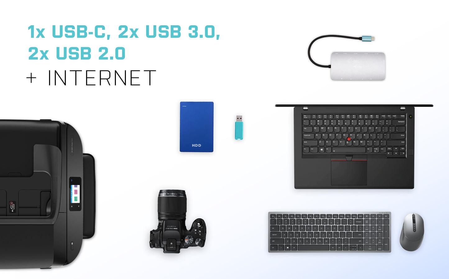 i-tec Metal Nano 3x USB-C Docking Station 100W
