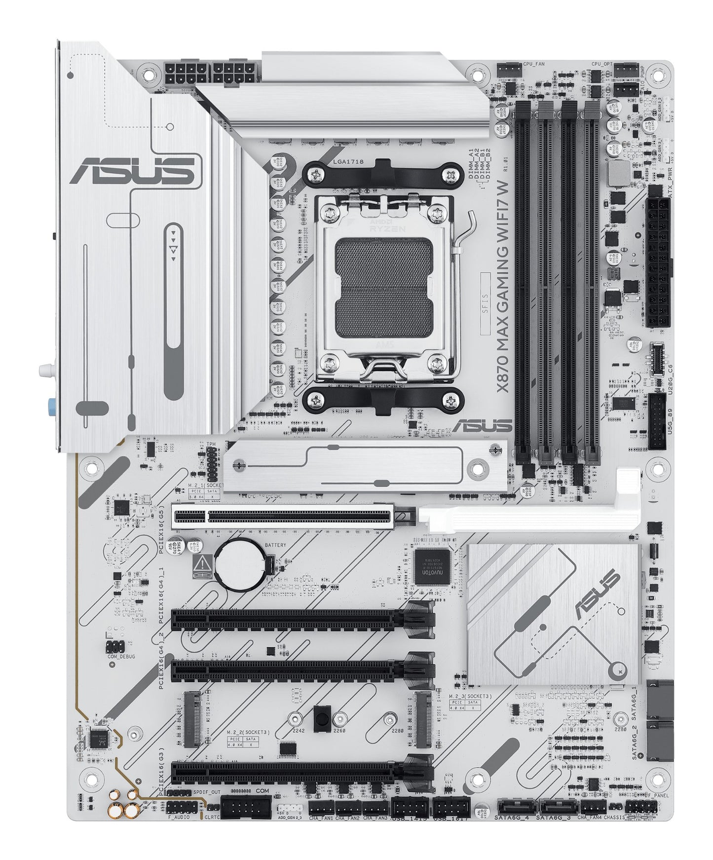 ASUS X870 MAX GAMING WIFI7 W AMD X870 Socket AM5 ATX Motherboard