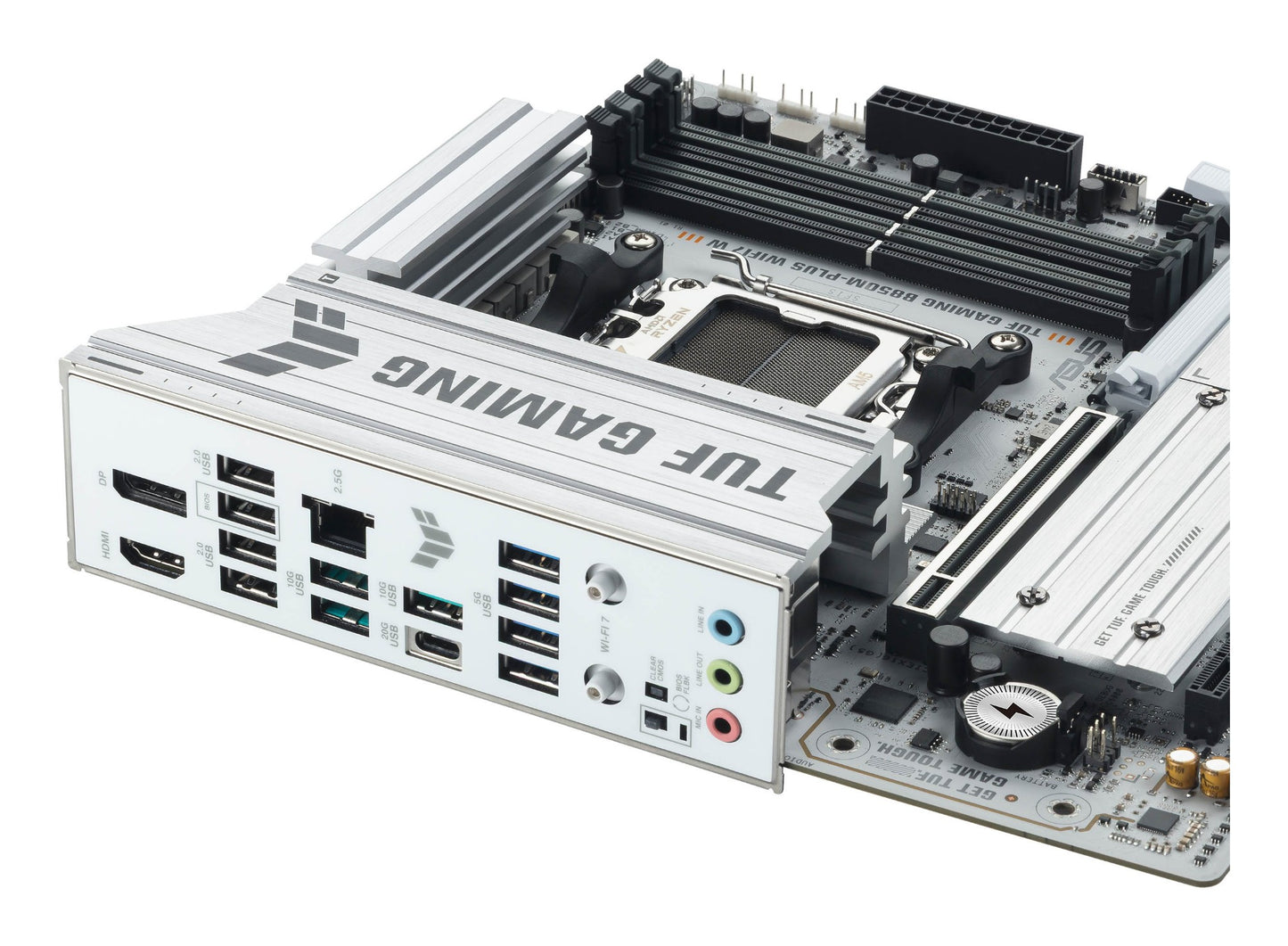 ASUS TUF GAMING B850M-PLUS WIFI7 W AMD B850 Socket AM5 micro ATX Motherboard
