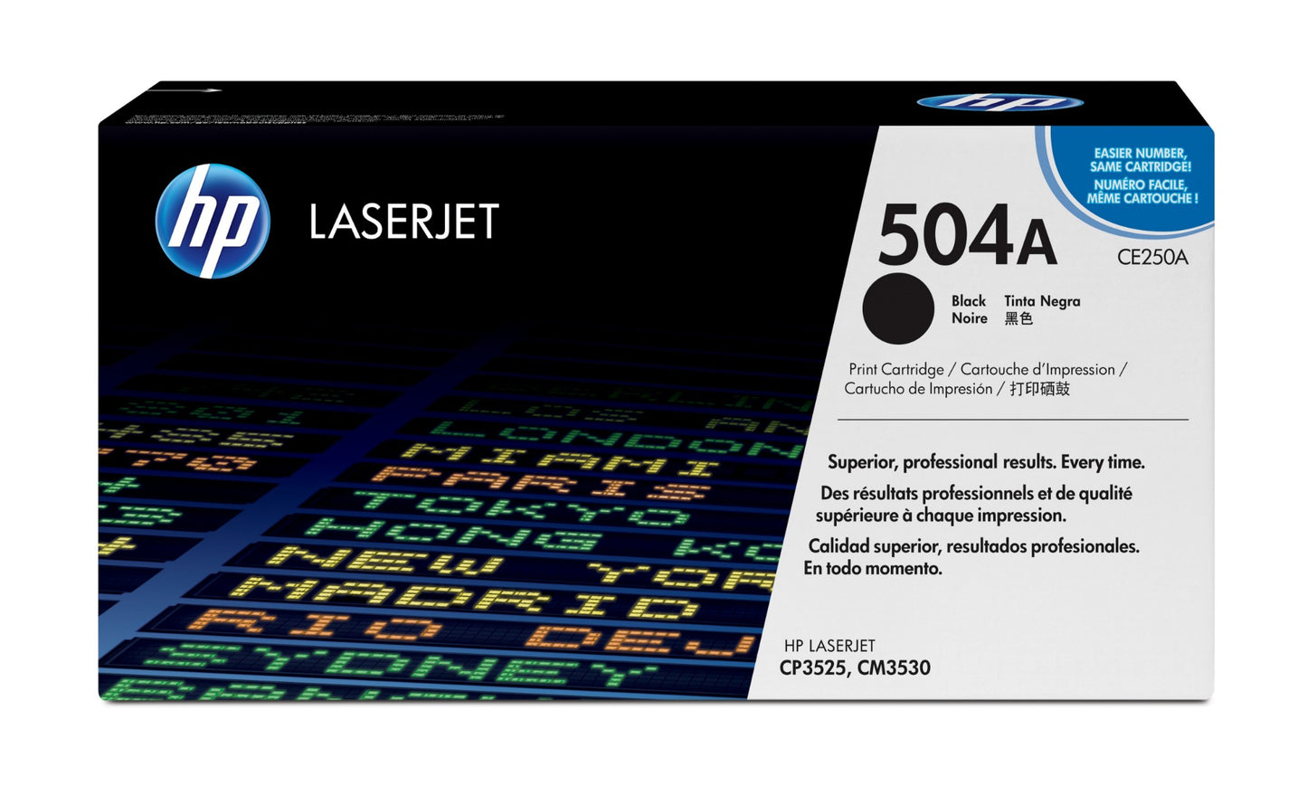 HP CE250A/504A Black Toner Cartridge (5K pages, HP CLJ CP 3525)