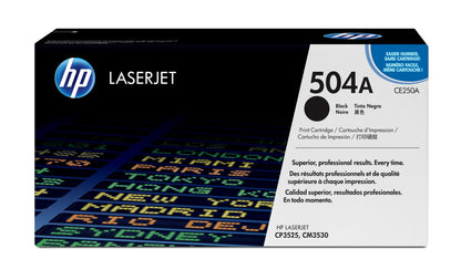 HP CE250A/504A Black Toner Cartridge (5K pages, HP CLJ CP 3525)