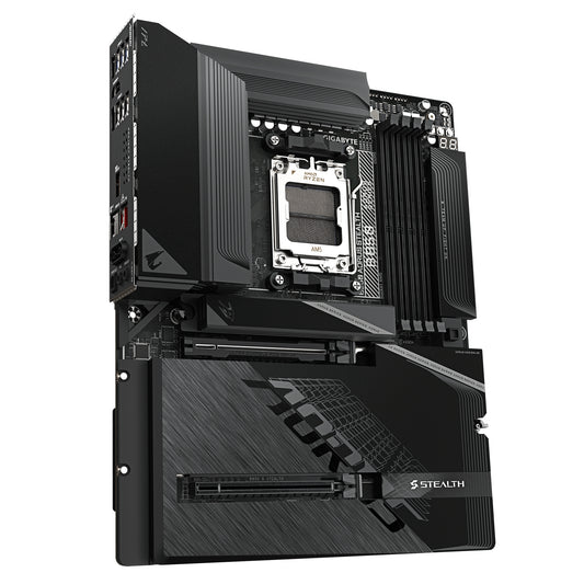 Gigabyte B850 AORUS STEALTH Motherboard - AMD Ryzen 9000 Series CPUs, 14+2+2 Phases