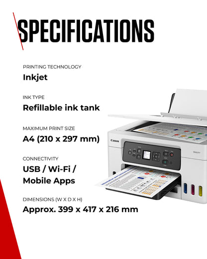 Canon MAXIFY GX3050 Inkjet A4 600 x 1200 DPI Wi-Fi Printer