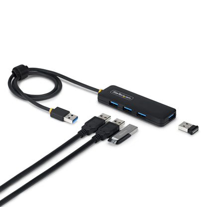 StarTech.com 4-Port USB-A Hub, 5Gbps, Bus Powered, USB-A to 4x USB-A Mini Hub, Extra