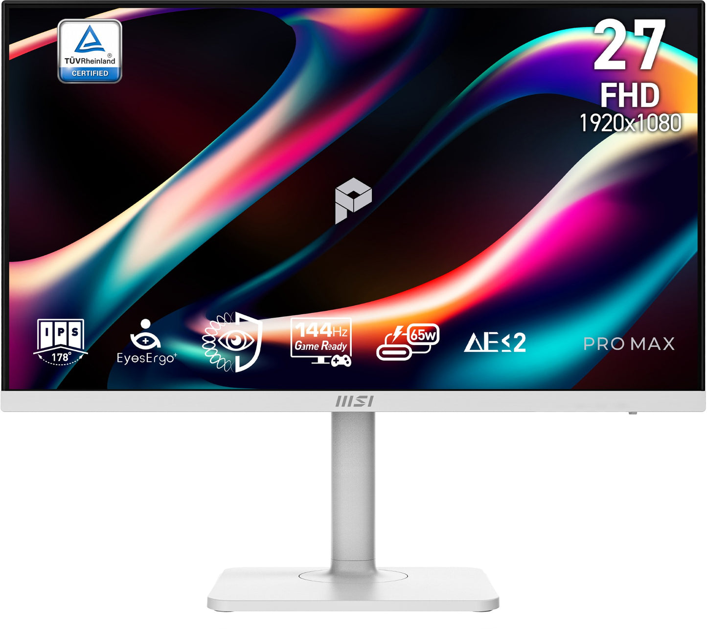 MSI Pro MAX 271PHW E14 27" Full HD IPS 144Hz Monitor