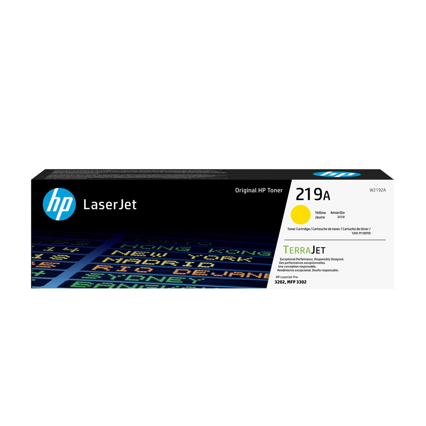 HP W2192A/219A Yellow Toner Cartridge (1.2K pages)