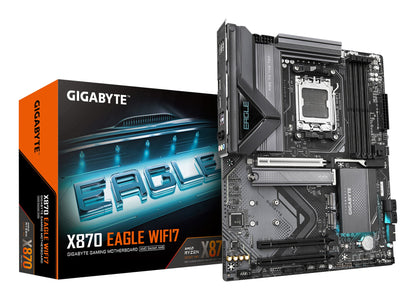Gigabyte X870 EAGLE WIFI7 Motherboard - Supports AMD Ryzen 9000 CPUs, 14+2+2 phases