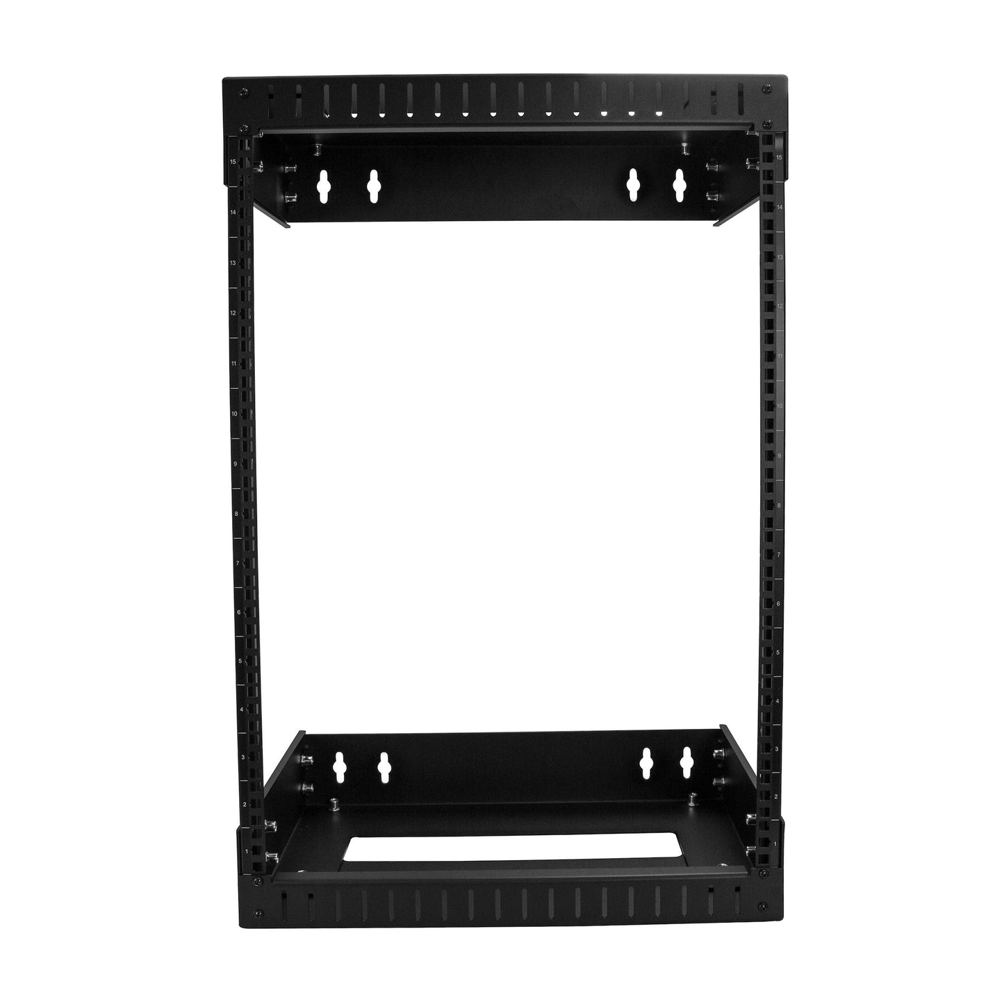 StarTech.com 2-Post 15U Heavy-Duty Wall Mount Network Rack, 19" Open Frame Server