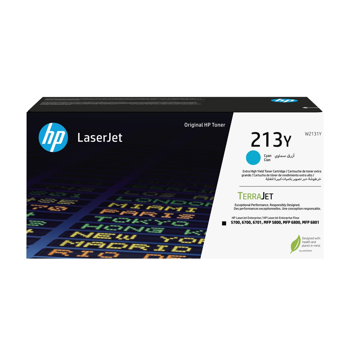 HP W2131Y/213Y Cyan Toner Cartridge (12K pages)